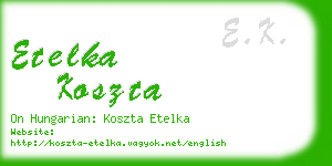 etelka koszta business card